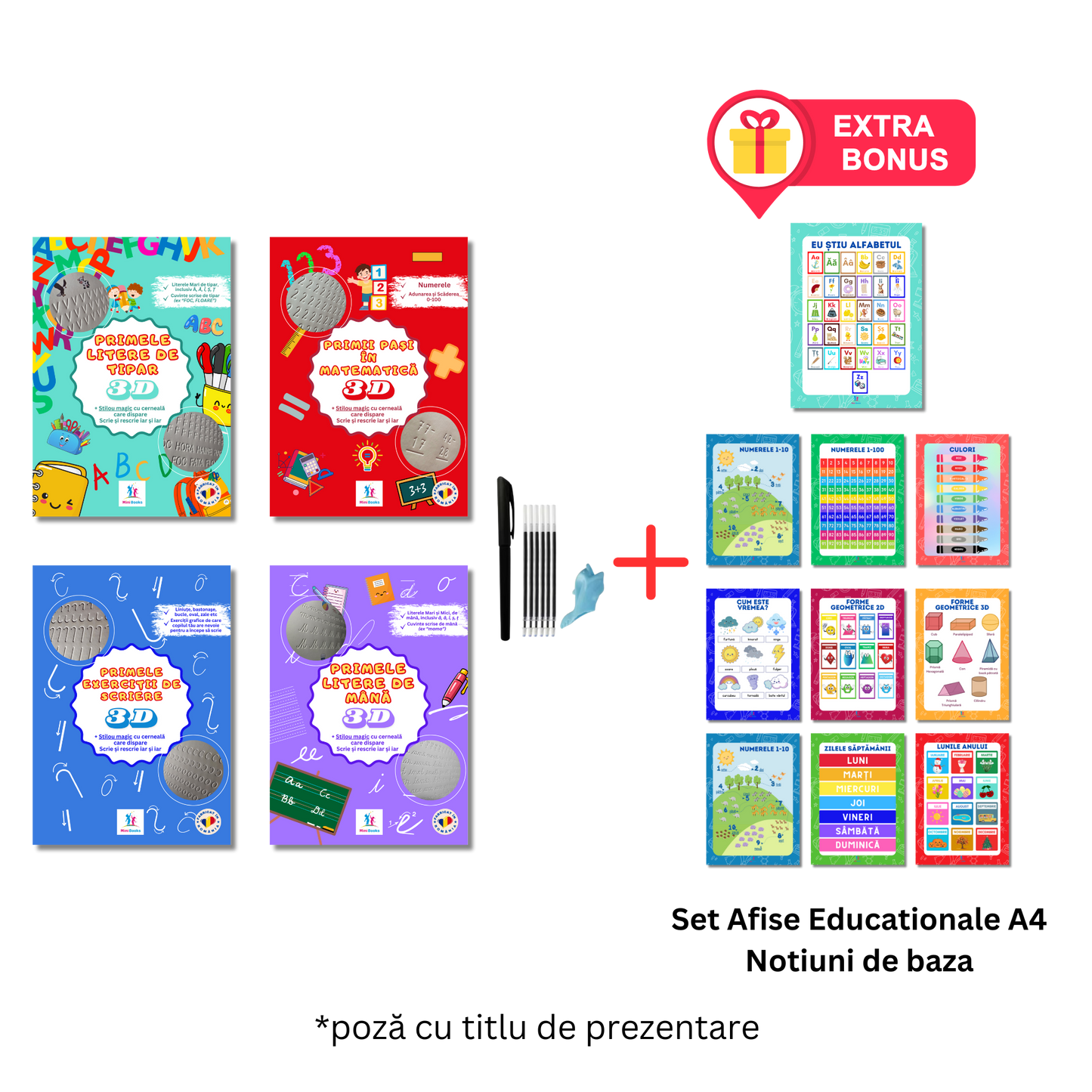 Pachet Bonus Caiete 3D 2+2