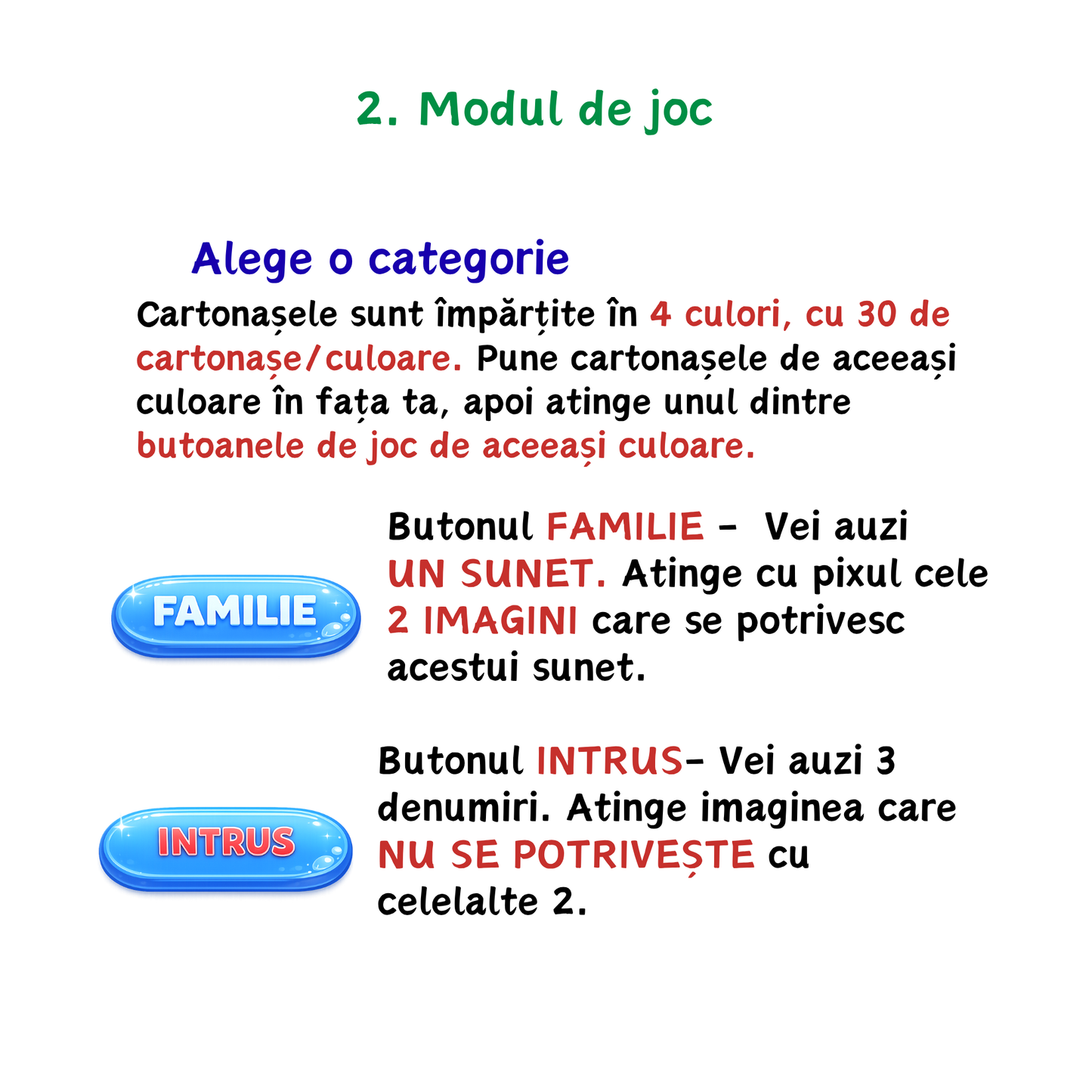 Familie sau Intrus? - Cartonașe Interactive