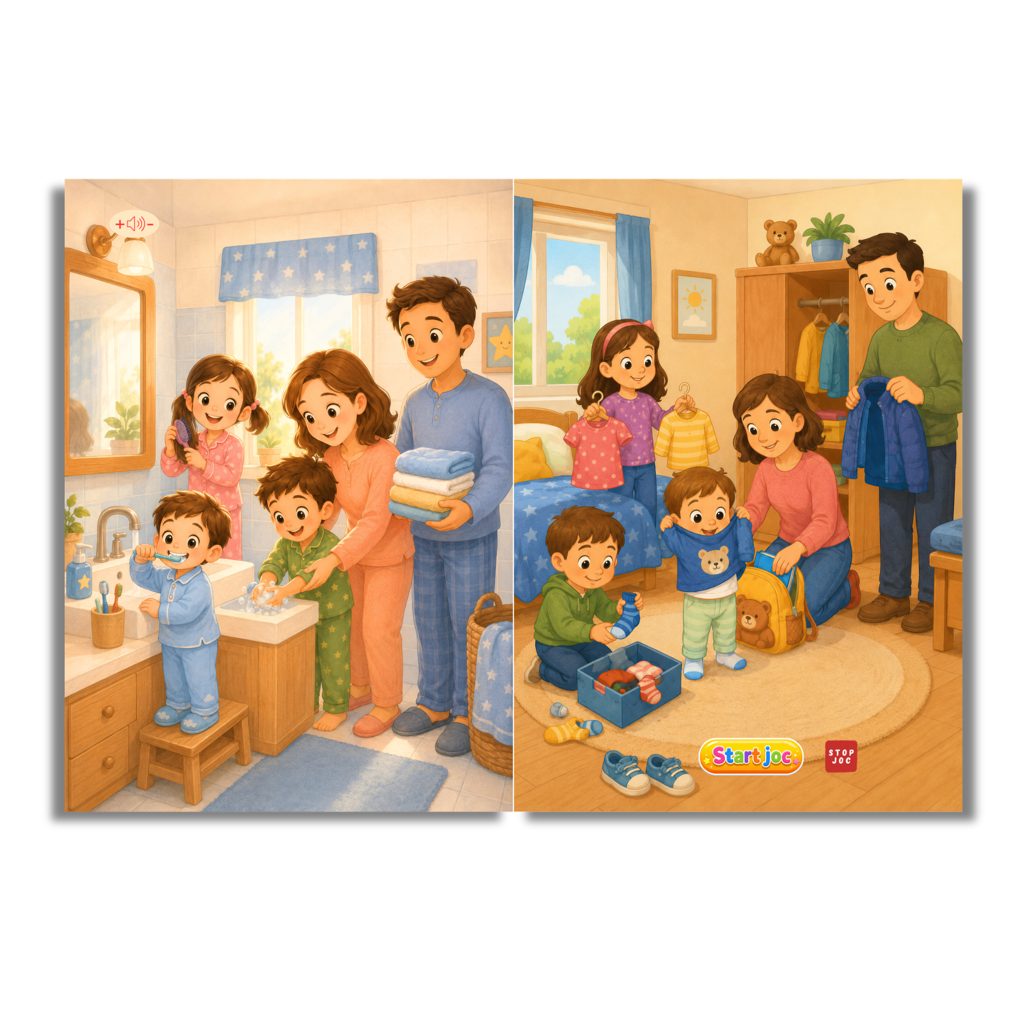 Bebe Învață Activitățile Zilnice