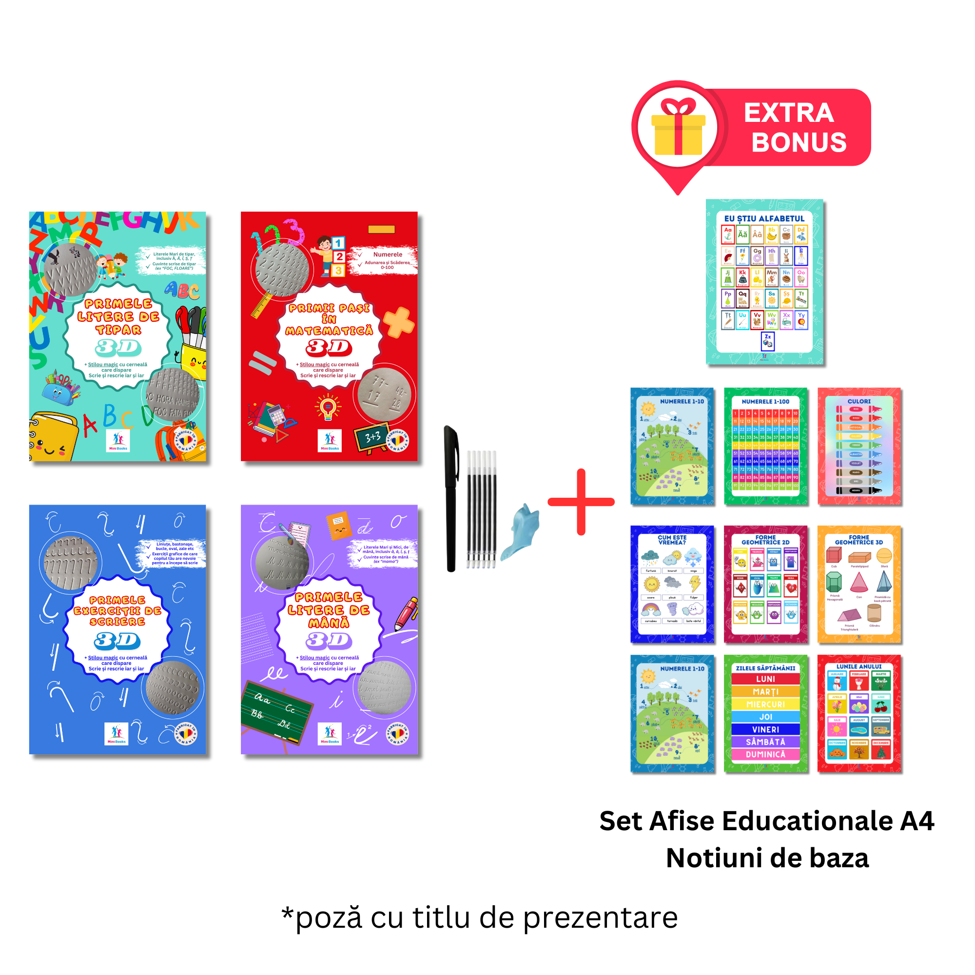 Pachet Bonus Caiete 3D 2+2