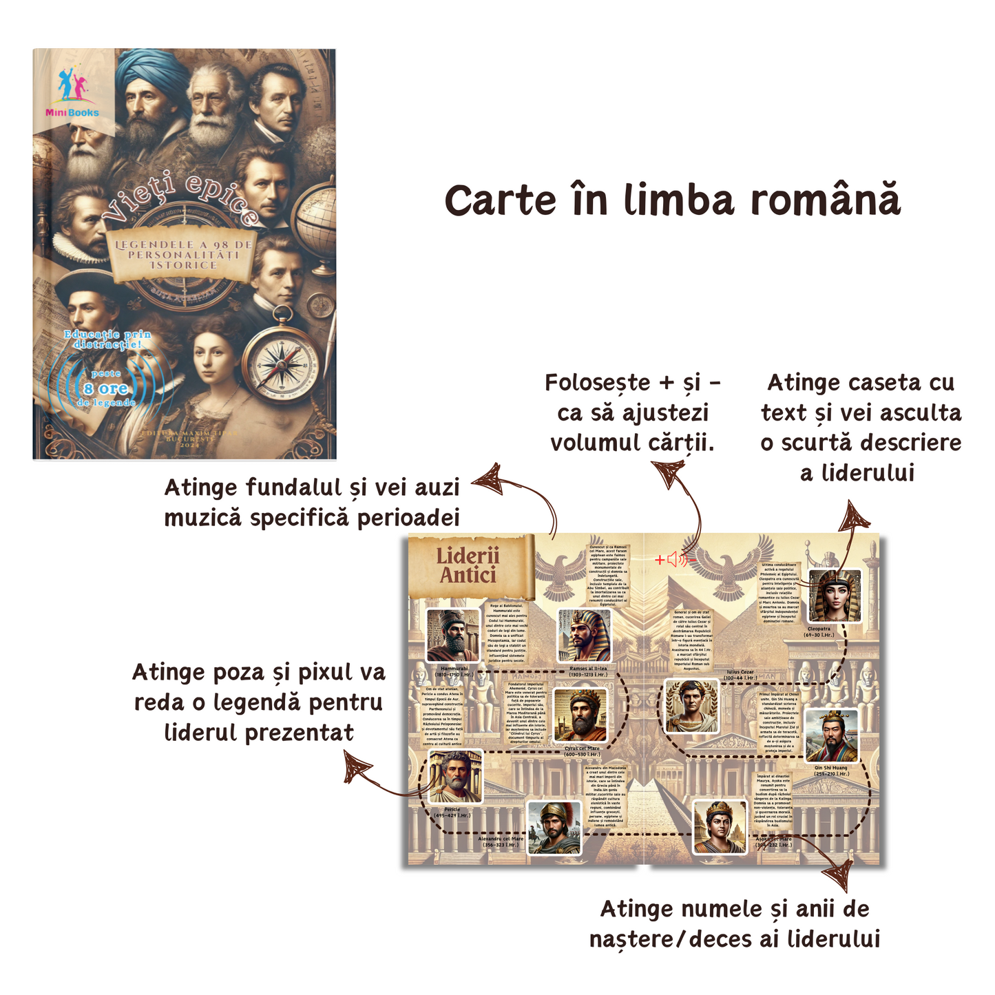 Vieți Epice - Legendele a 98 de Personalități Istorice