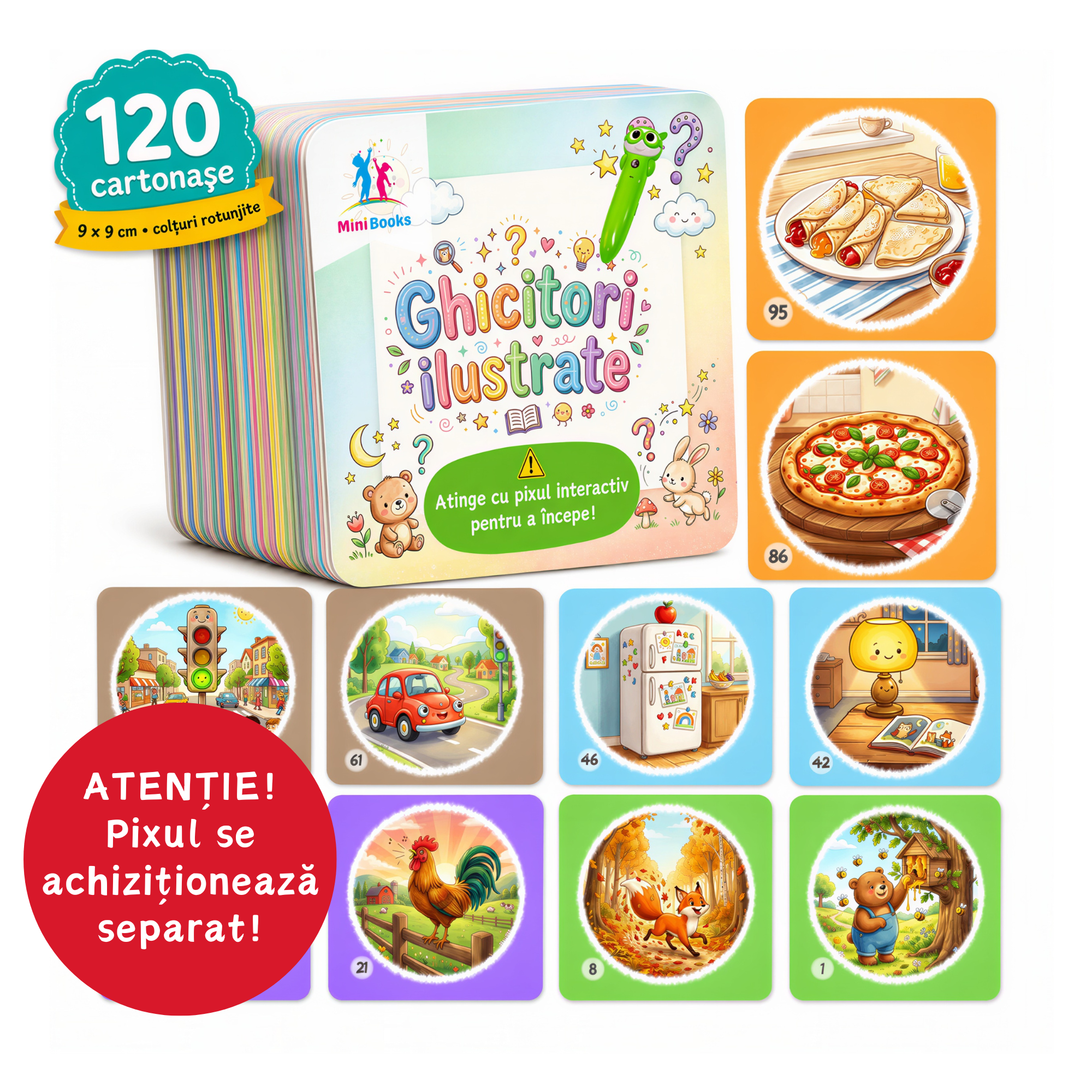 Ghicitori Ilustrate - Cartonașe Interactive