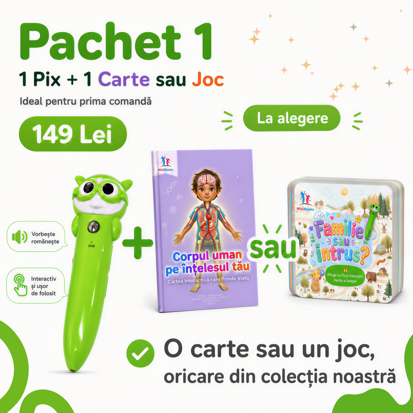 Pachet Pix Interactiv + Carte Sau Joc