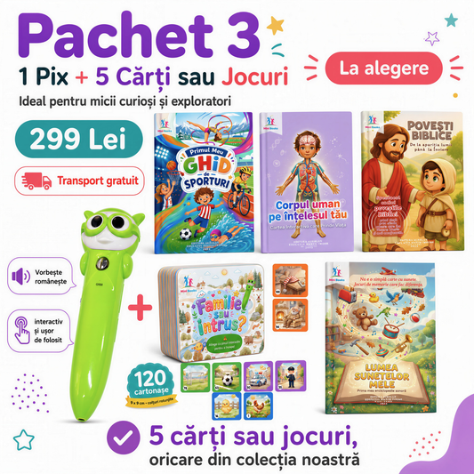 Pachet Pix Interactiv + 5 Cărți sau Jocuri
