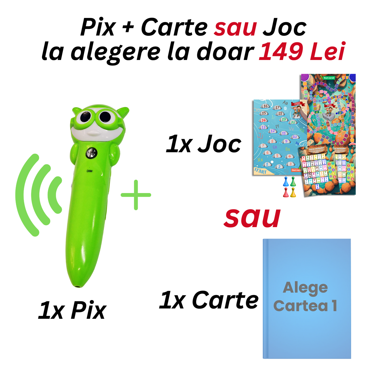 Pachet Pix Interactiv + Carte Sau Joc