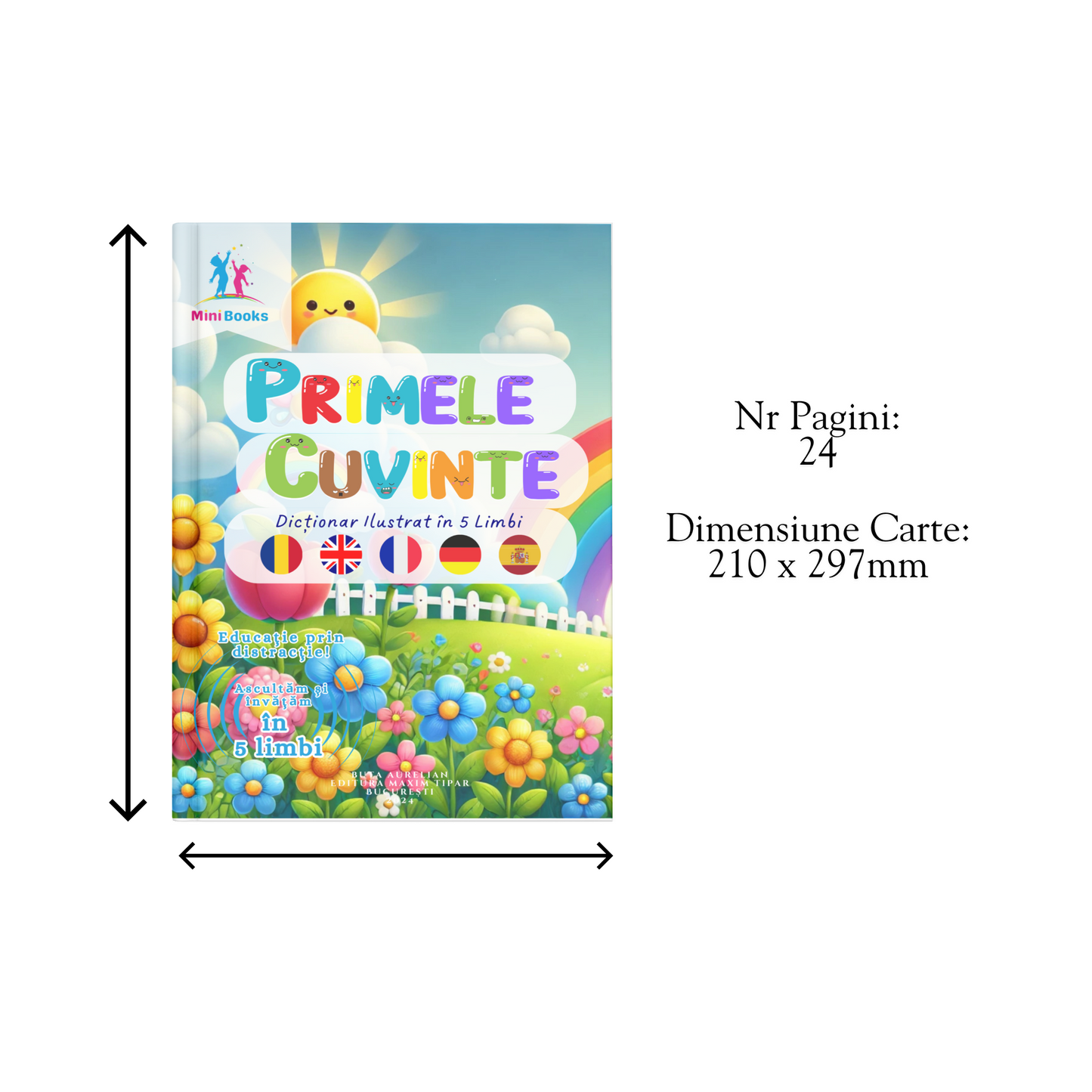Primele Cuvinte - Dicționar Ilustrat în 5 Limbi