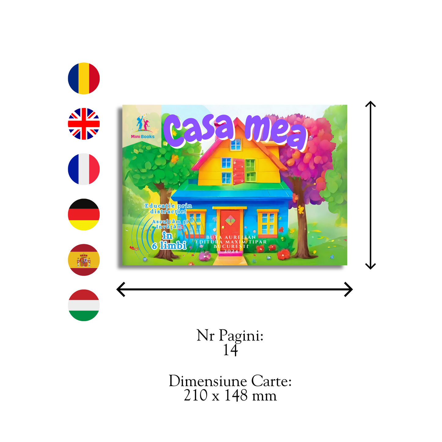 Casa Mea - Carte în 6 Limbi